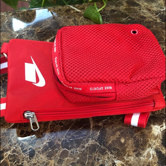red nike side bag